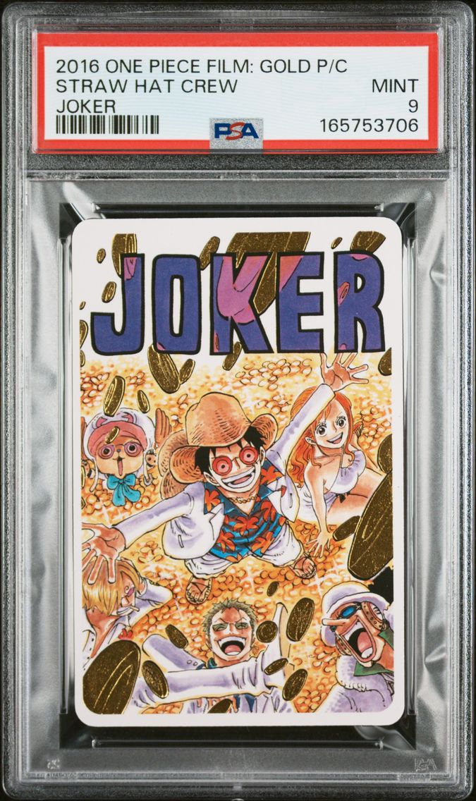 2016 #NA Straw Hat Chase PSA 9 One Piece Film: Gold Playing Cards