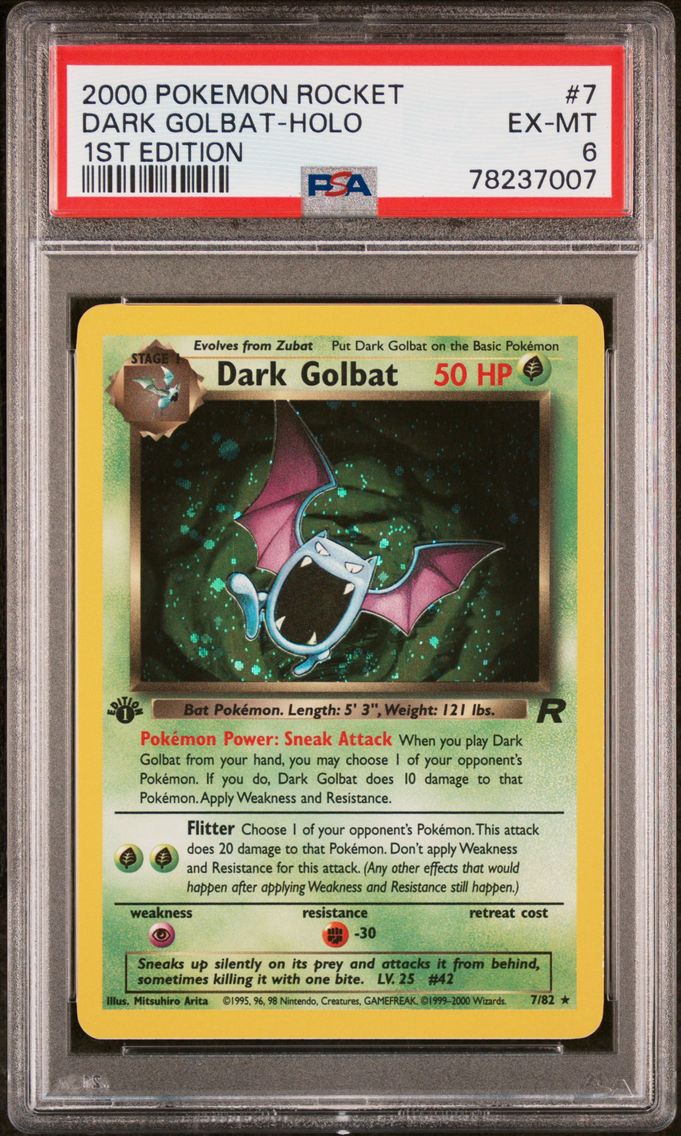 2000 #7 Dark Golbat-Holo 1st Edi