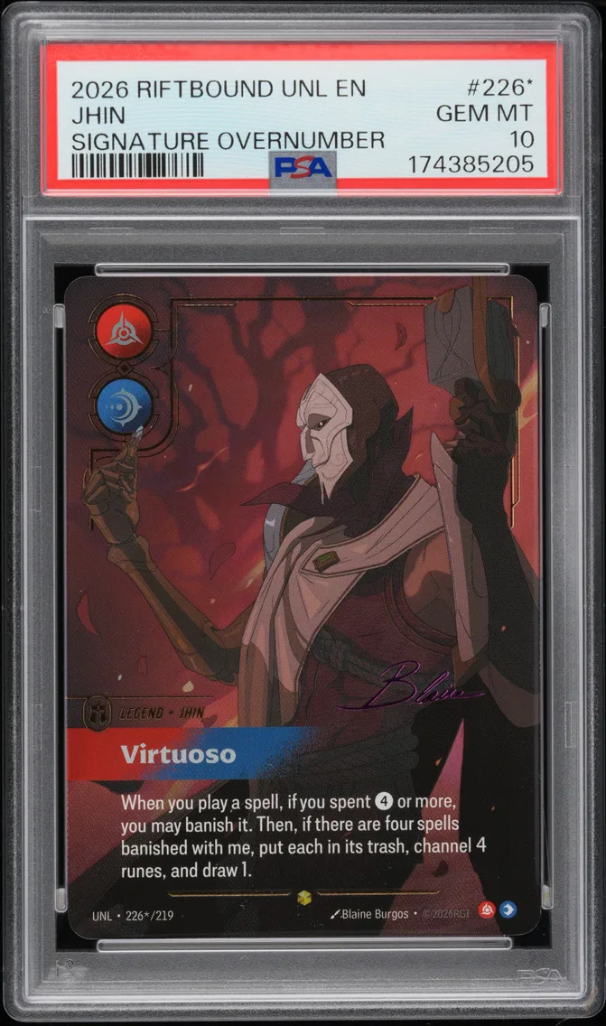 2026 #226* Jhin - Virtuoso PSA 10 Riftbound: League of Legends Unl-Unleashed