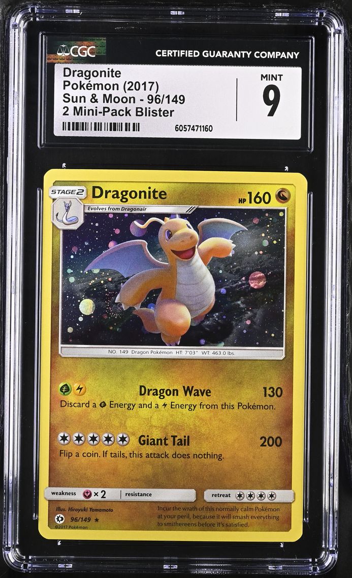 2017 #96 Dragonite CGC 9 Sun & Moon - English