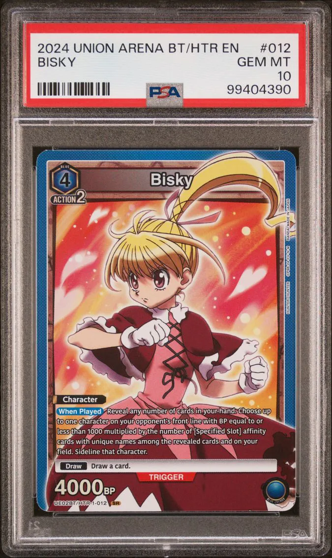 2024 #012 Bisky PSA 10 Union Arena Ue02bt/Htr Hunter X Hunter