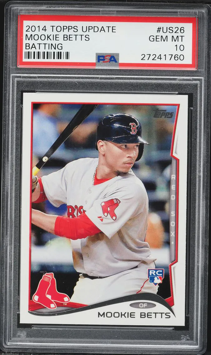 2014 #US26 Mookie Betts PSA 10 Topps Update Baseball