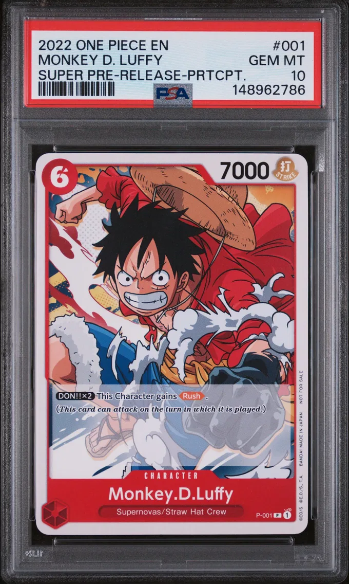 2022 #001 Monkey D. Luffy PSA 10 One Piece Promos