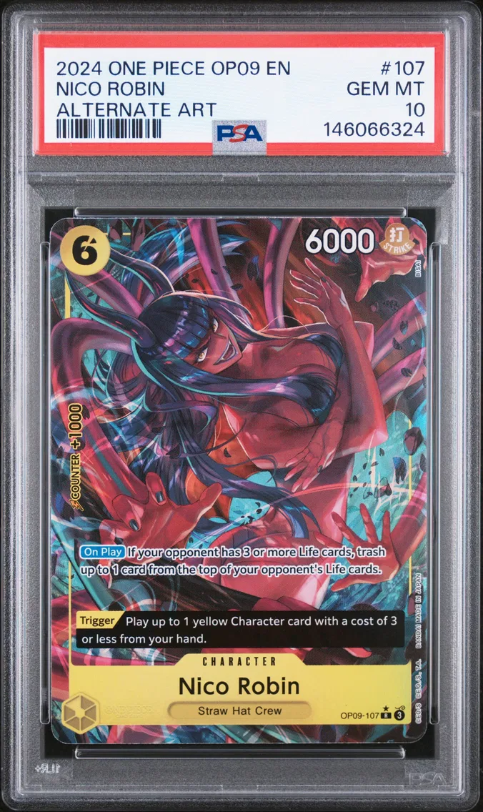 2024 #107 Nico Robin PSA 10 One Piece OP09-Emperors in the New World
