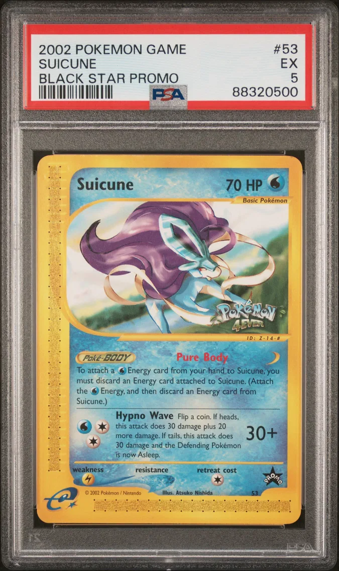 2002 #53 Suicune PSA 5 Game Promo