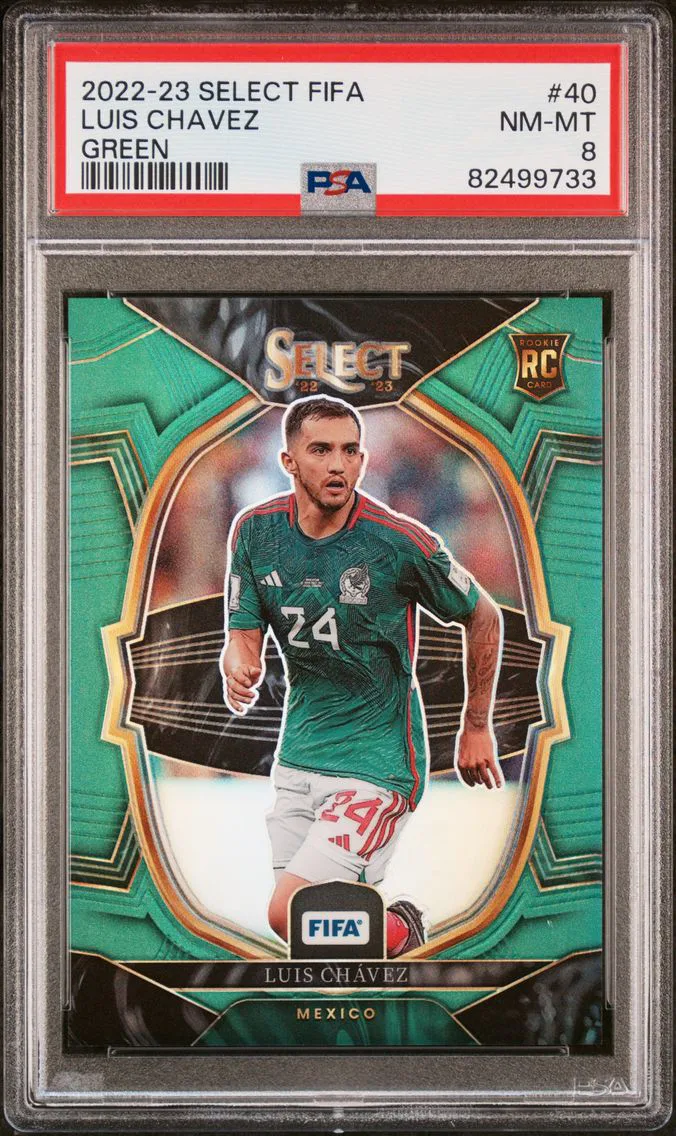 2022 #40 Luis Chavez PSA 8 Panini Select FIFA