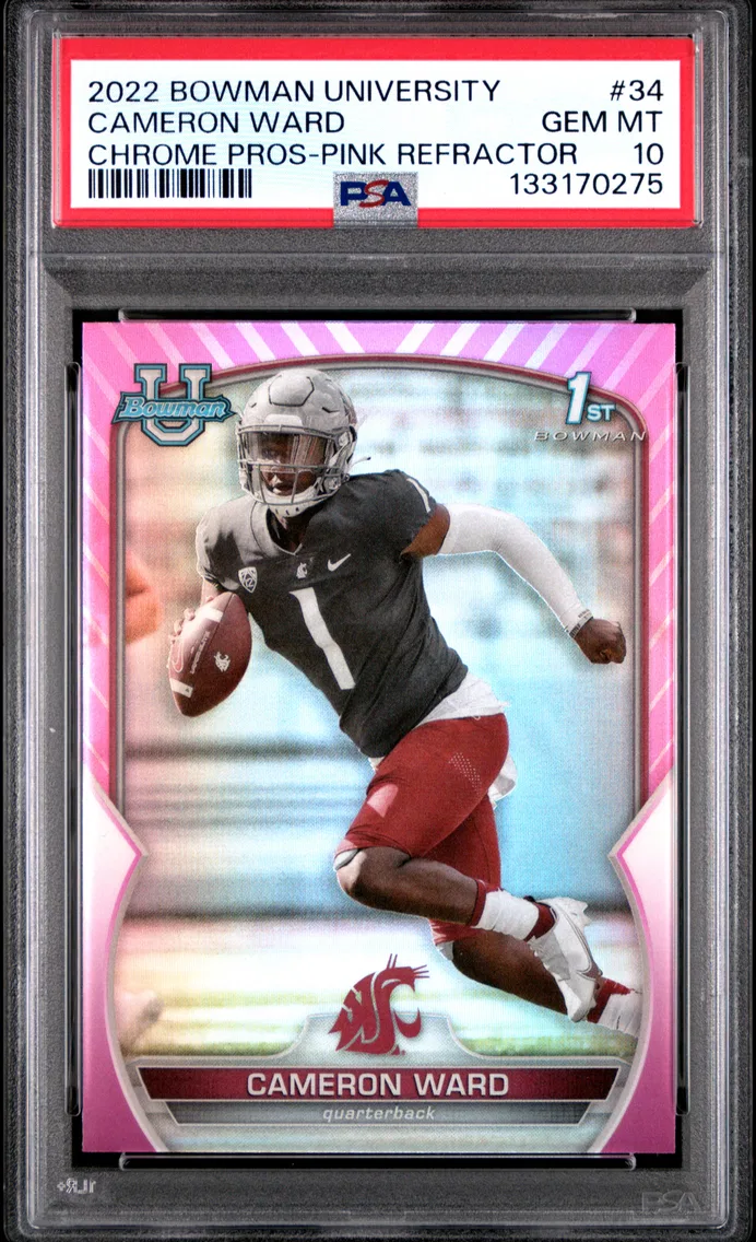 2022 #34 Cameron Ward PSA 10 Bowman University Chrome Prospects