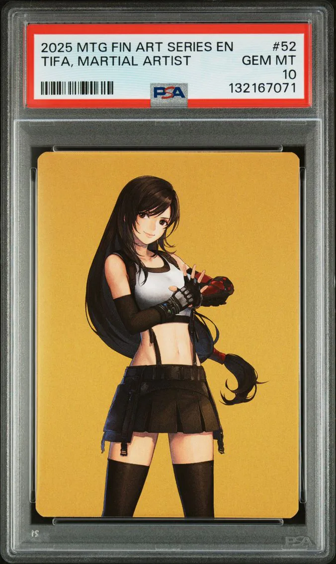 2025 #52 Tifa, Martial Artist PSA 10 Final Fantasy Art Series