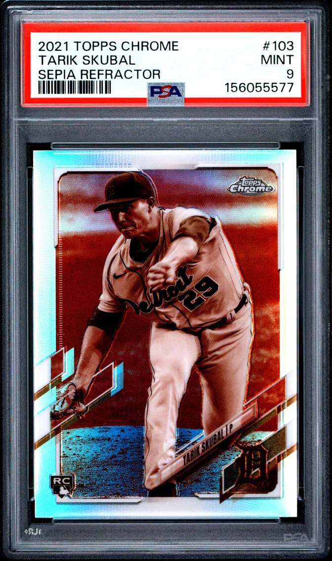 2021 #103 Tarik Skubal PSA 9 Topps Chrome