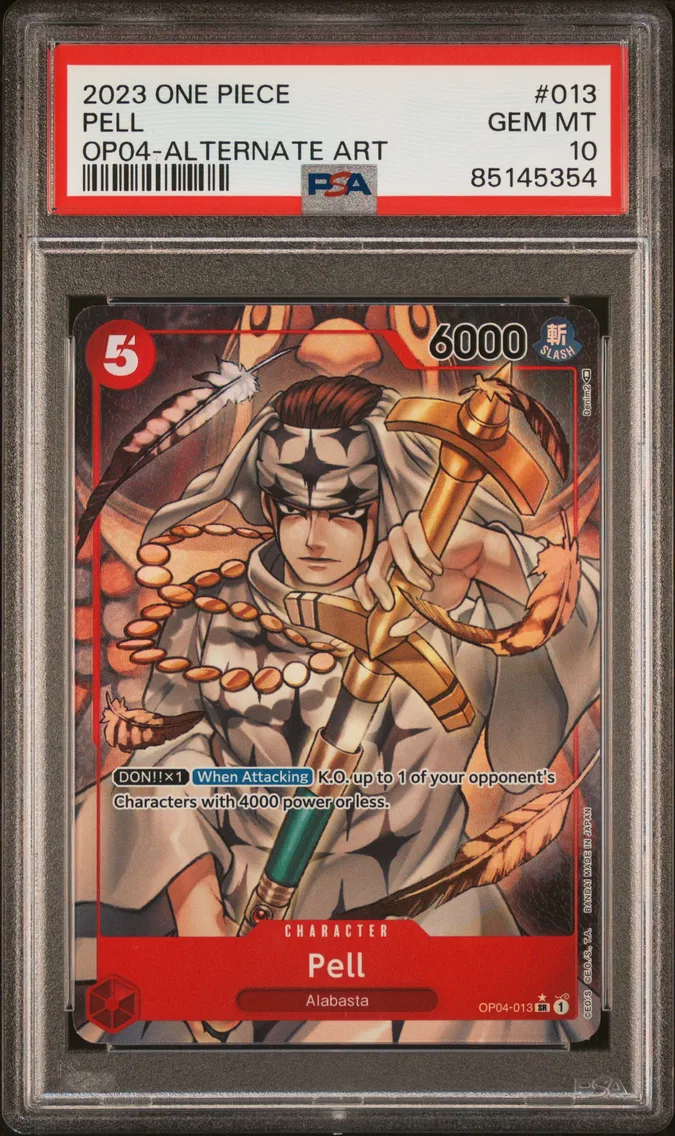 2023 #013 Pell PSA 10 One Piece OP04-Kingdoms of Intrigue