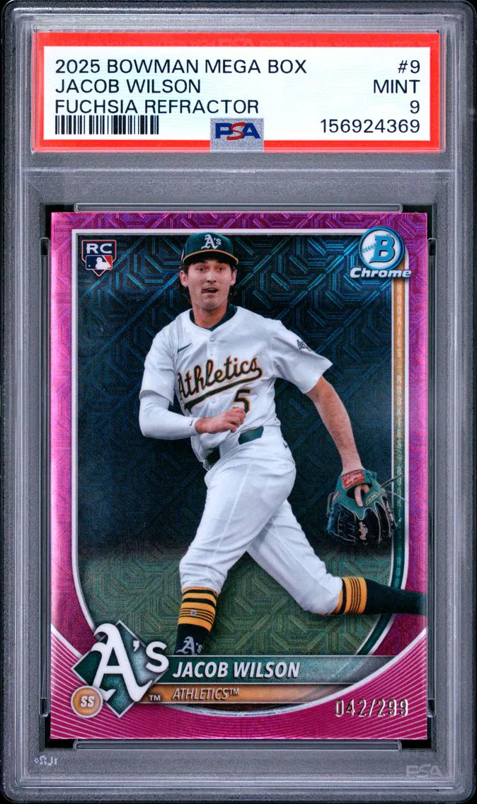 2025 #9 Jacob Wilson PSA 9 Bowman Mega Box Chrome