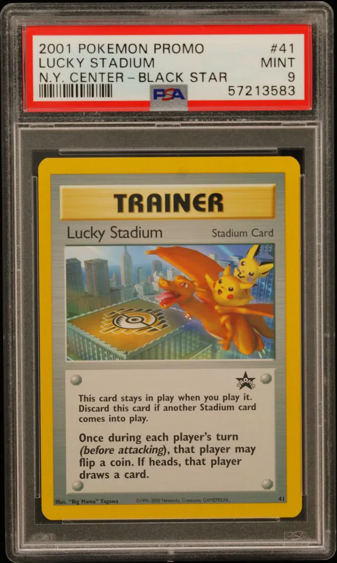 2001 #41 Lucky Stadium-N.Y. Center PSA 9 Promo Black Star