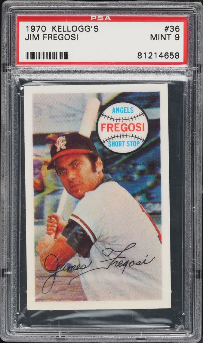 1970 #36 Jim Fregosi PSA 9 Kellogg's