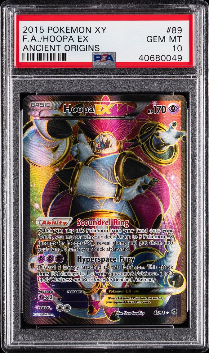 2015 #89 Full Art/Hoopa EX PSA 10 XY Ancient Origins Pokemon