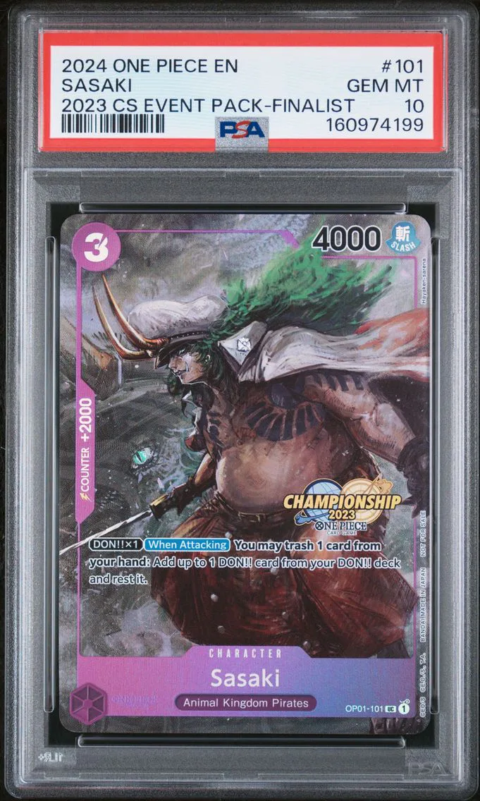 2024 #101 Sasaki PSA 10 One Piece Championship 2023 Event Pack