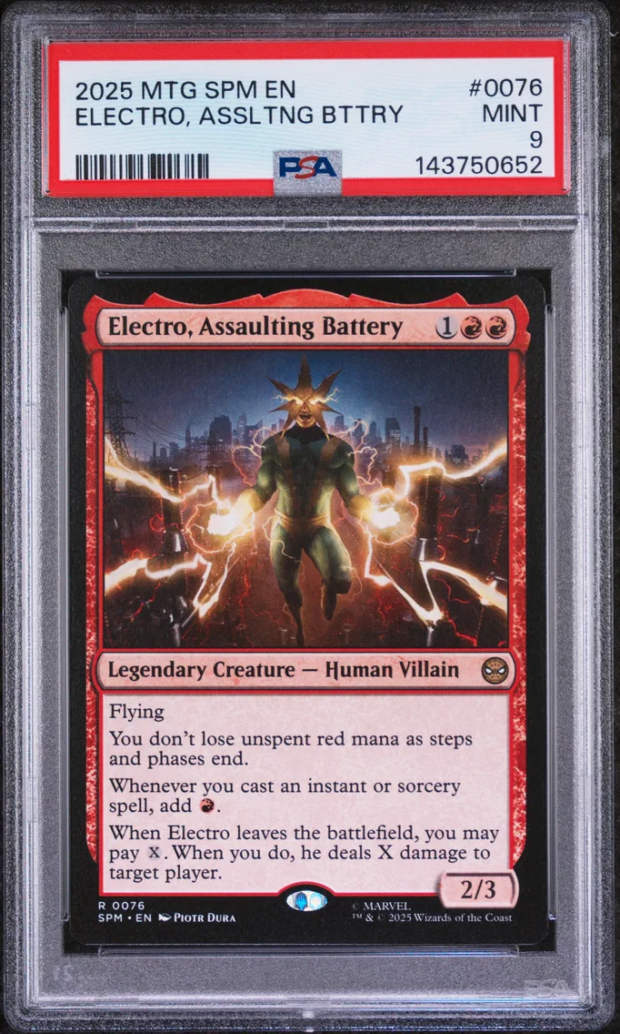 2025 #0076 Electro, Assaulting Battery PSA 9 Marvel's Spider-Man