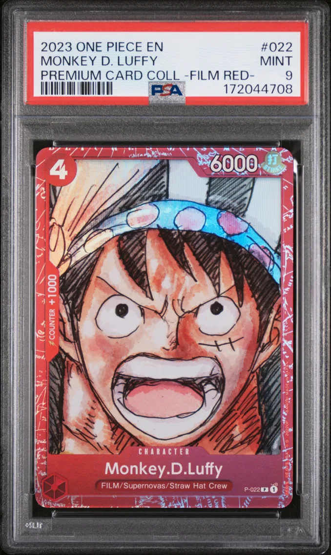 2023 #022 Monkey D. Luffy PSA 9 One Piece Premium Card Collection -One Piece Film Red-