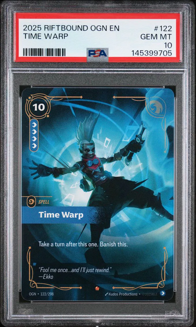 2025 #122 Time Warp PSA 10 Riftbound: League of Legends Ogn-Origins