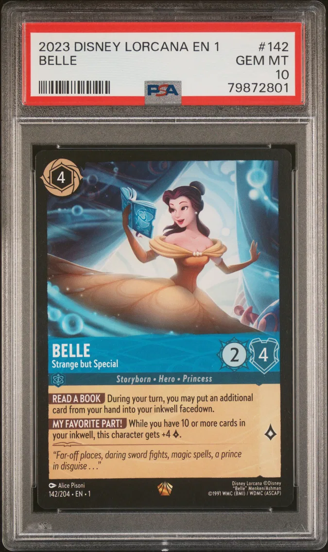 2023 #142 Belle - Strange But Special PSA 10 Disney Lorcana EN 1-the First Chapter