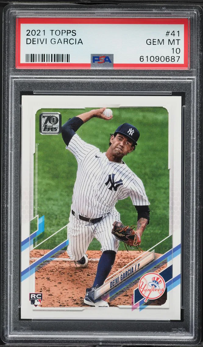 2021 #41 Deivi Garcia PSA 10 Topps Baseball