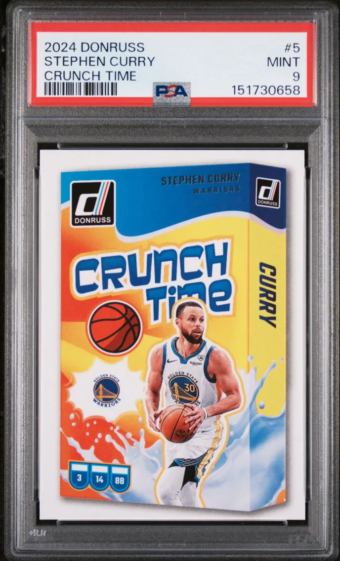 2024 #5 Stephen Curry PSA 9 Panini Donruss Crunch Time