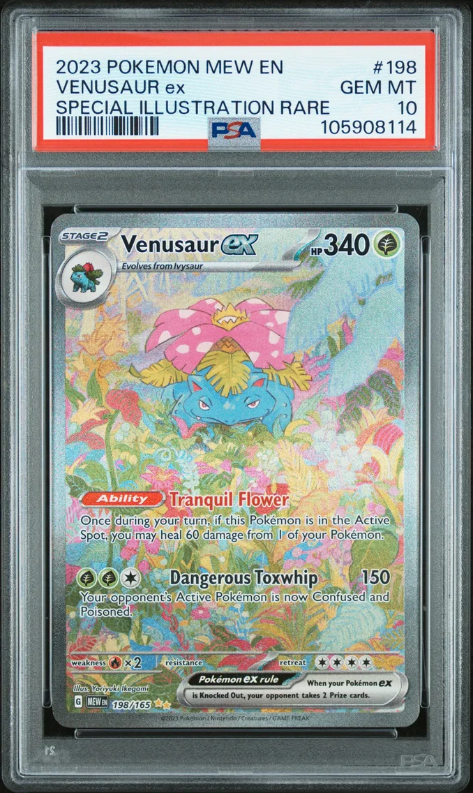 2023 #198 Venusaur EX PSA 10 Mew