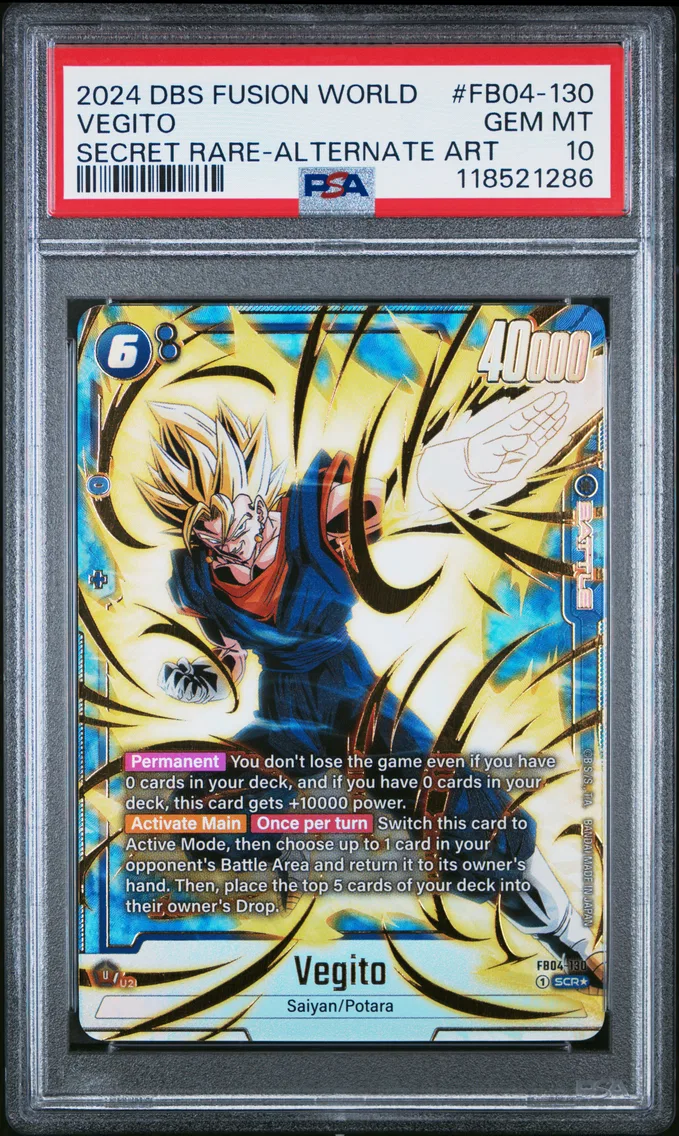 2024 #FB04-130 Vegito PSA 10 Dragon Ball Super Card Game Fusion World Ultra Limit