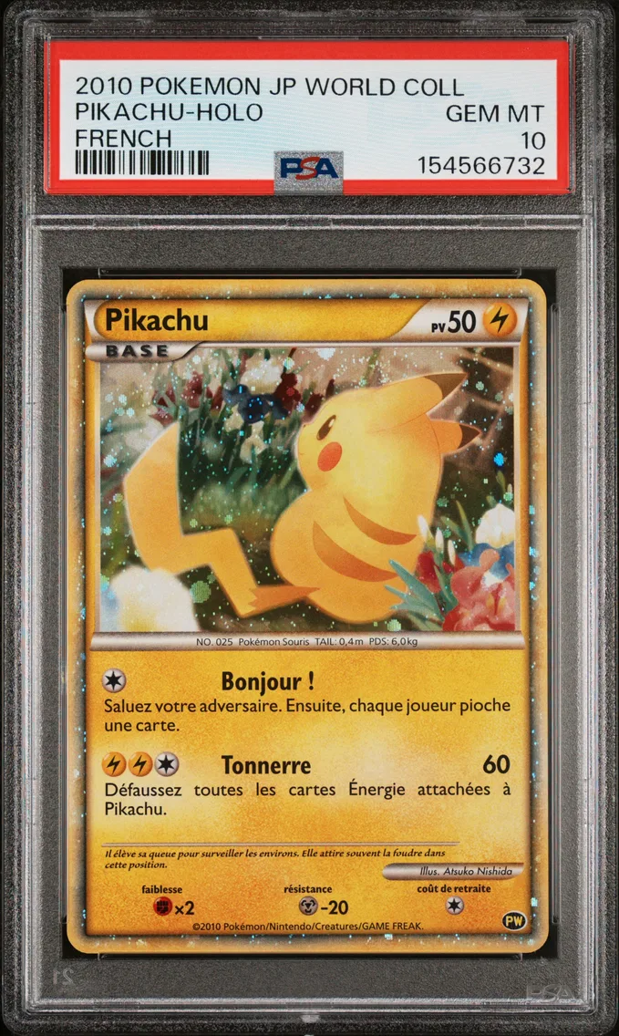2010 #NA Pikachu-Holo PSA 10 Jap