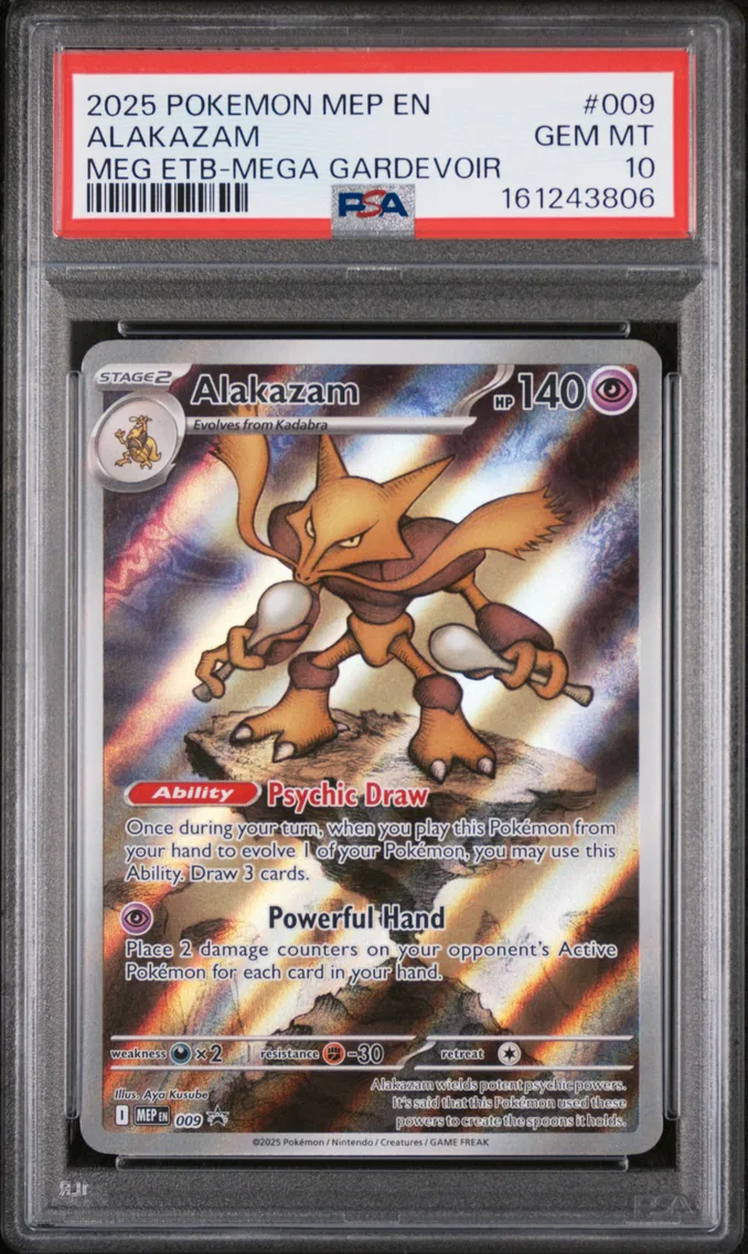 2025 #009 Alakazam PSA 10 Mep EN