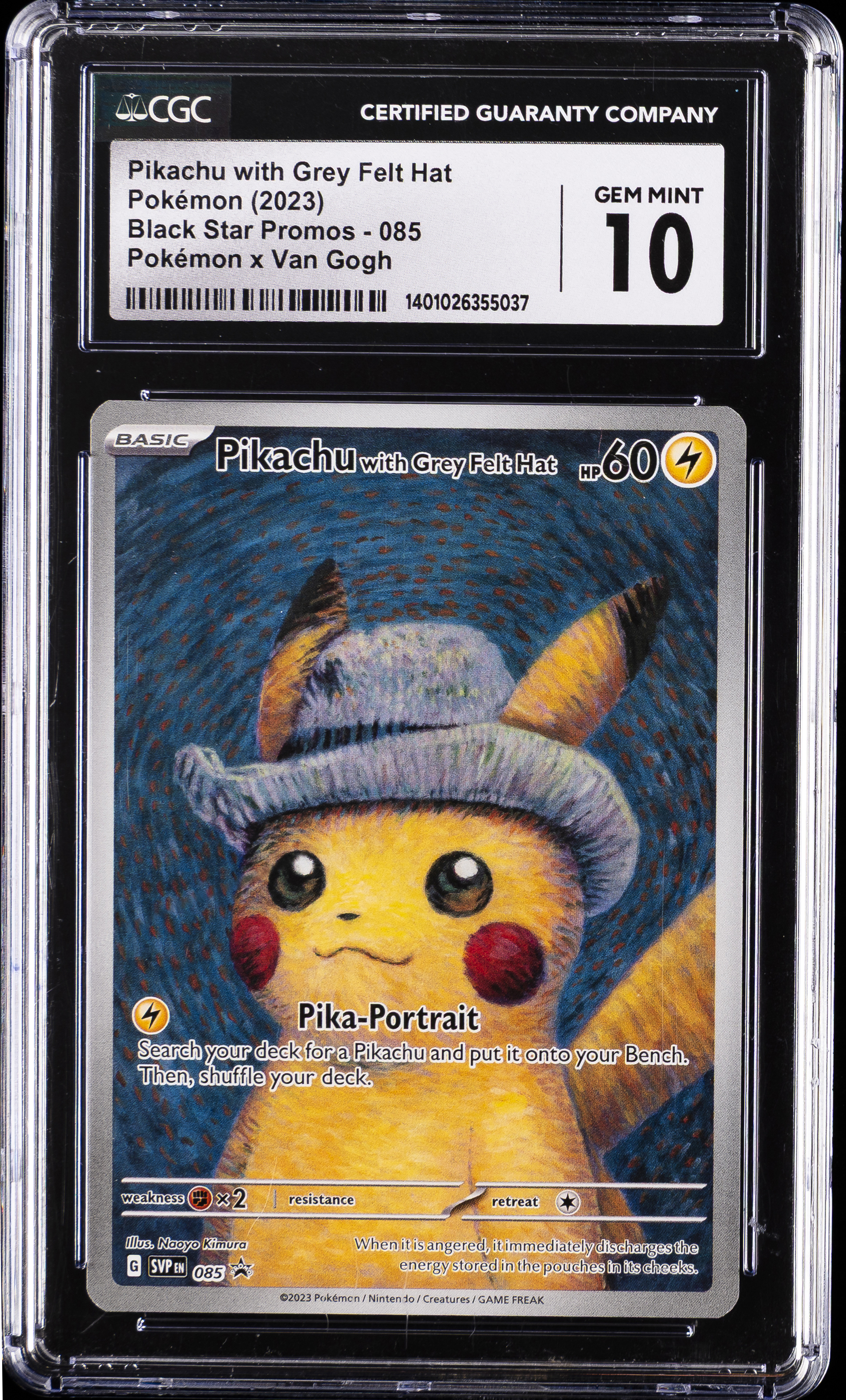 Pikachu With Grey Felt Hat