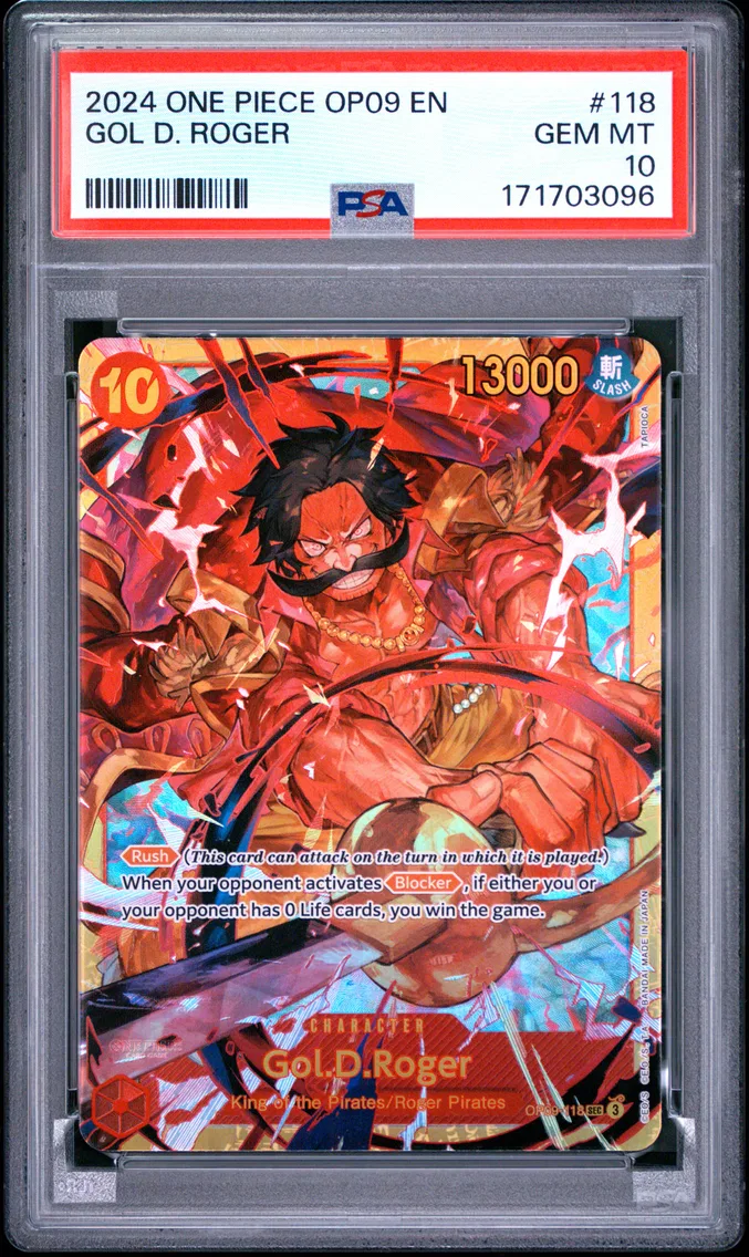2024 #118 Gol D. Roger PSA 10 One Piece OP09-Emperors in the New World