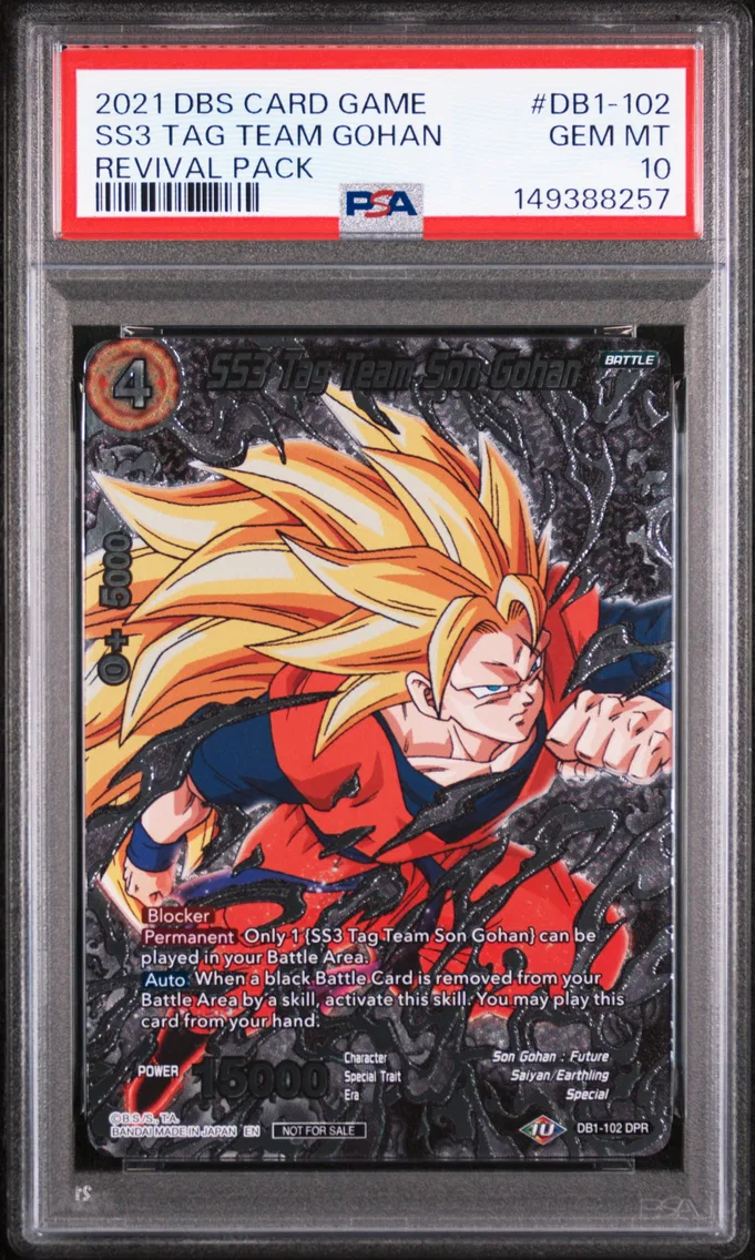 2021 #DB1-102 SS3 Tag Team Son Gohan PSA 10 Dragon Ball Super 2021 Revival Pack