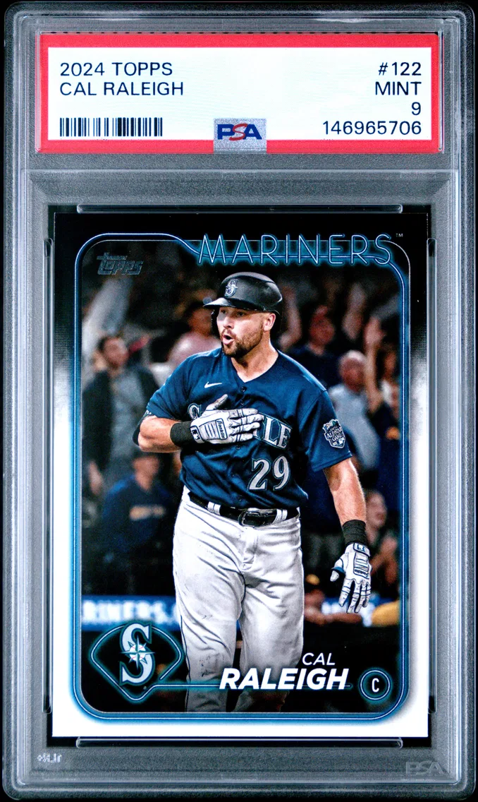 2024 #122 Cal Raleigh PSA 9 Topps