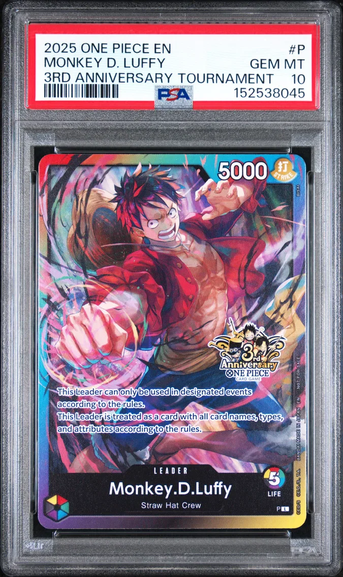 2025 #P Monkey D. Luffy PSA 10 One Piece Promos