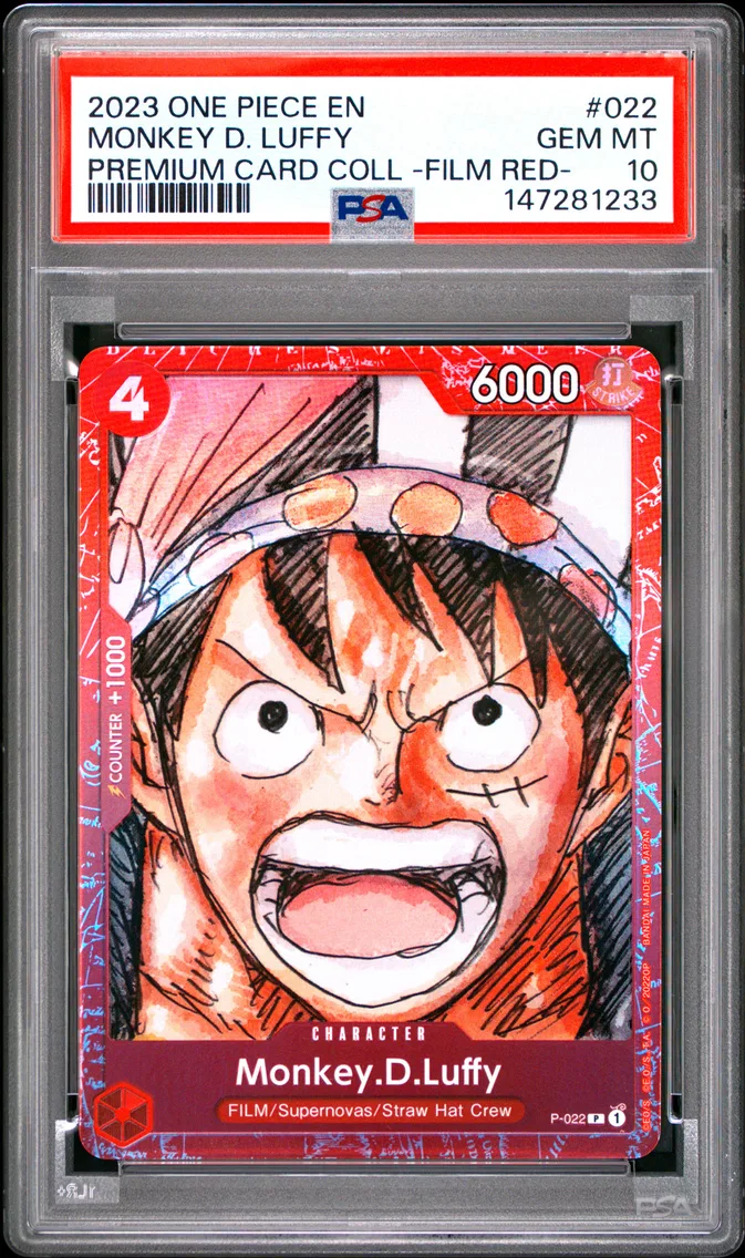 2023 #022 Monkey D. Luffy PSA 10 One Piece Premium Card Collection -One Piece Film Red-