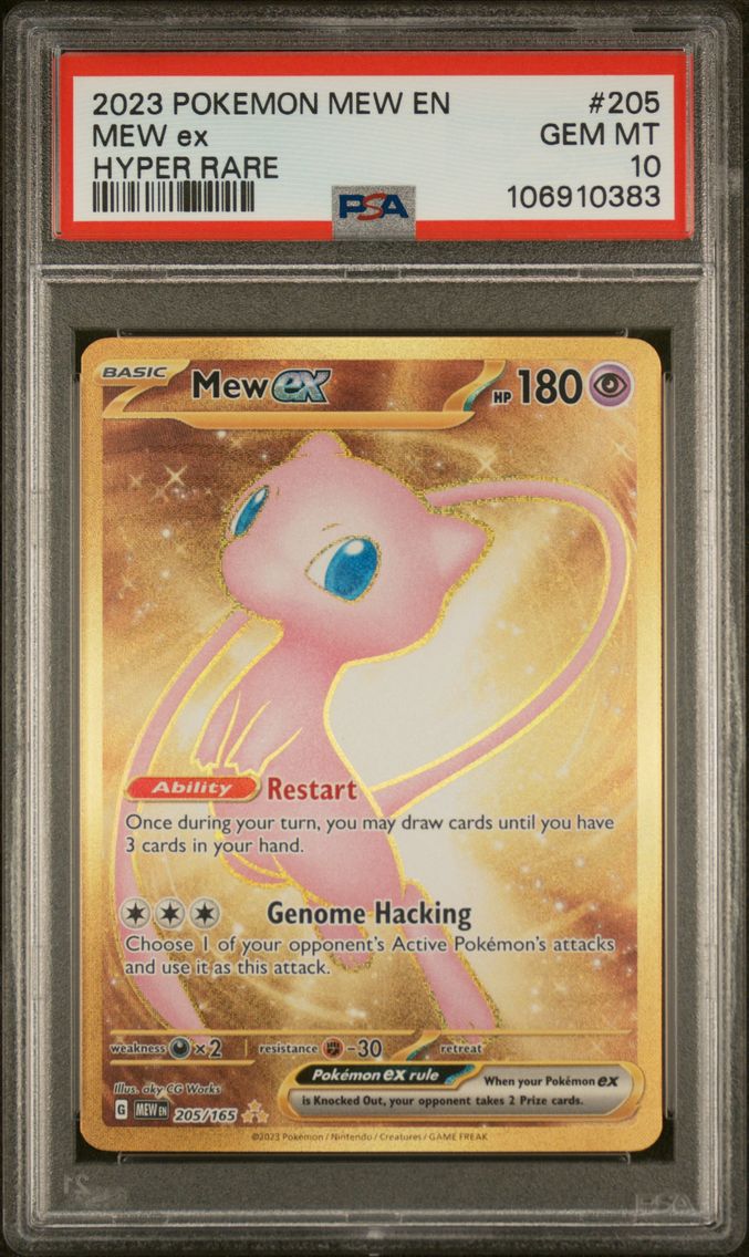 2023 #205 Mew EX PSA 10 Mew EN-151 Pokemon