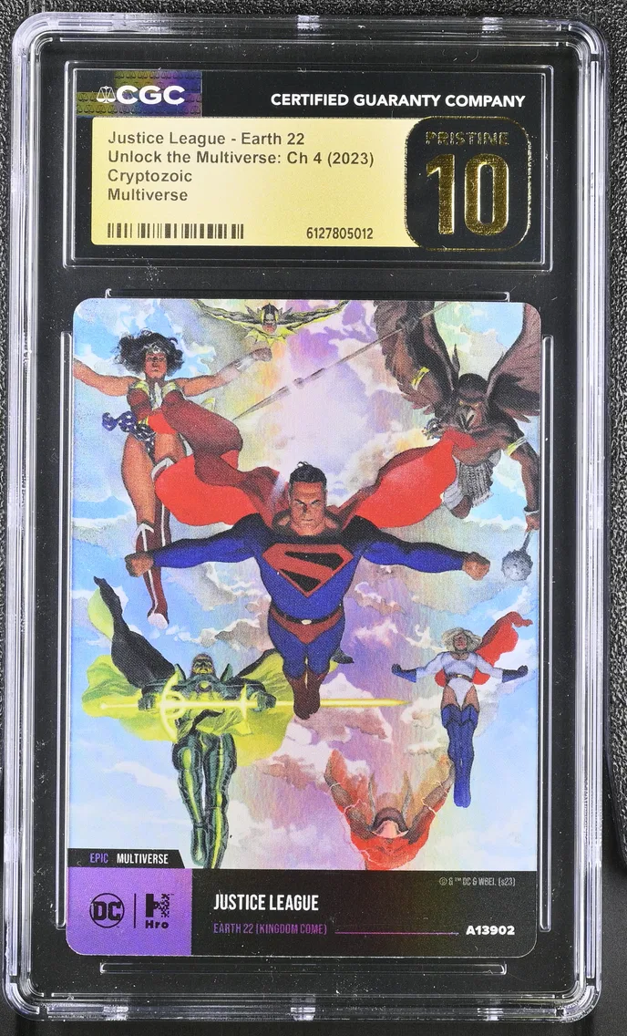 2023 #NA Justice League - Earth 22 CGC 10 Pristine Unlock the Multiverse: Ch 4 (HRO) - English