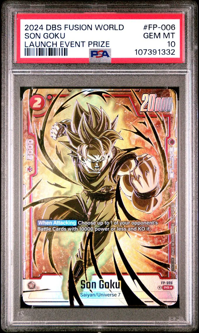2024 #FP-006 Son Goku PSA 10 Dragon Ball Super Card Game Fusion World Launch Event Prize Pokemon