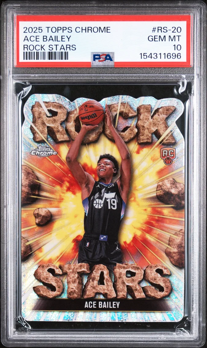 2025 #RS-20 Ace Bailey PSA 10 Topps Chrome Rock Stars