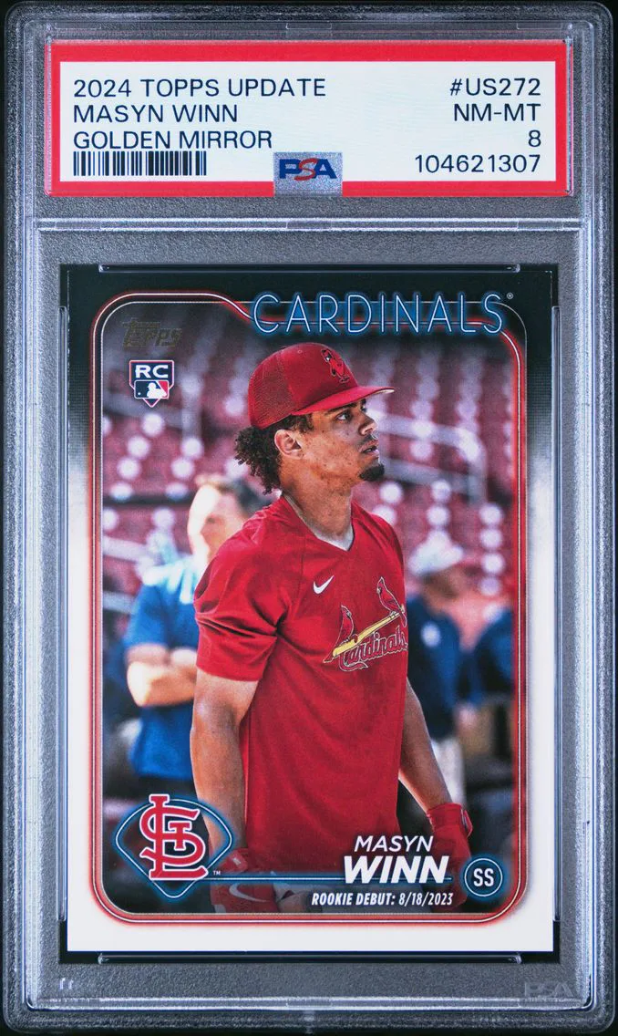 2024 #US272 Masyn Winn PSA 8 Topps Update