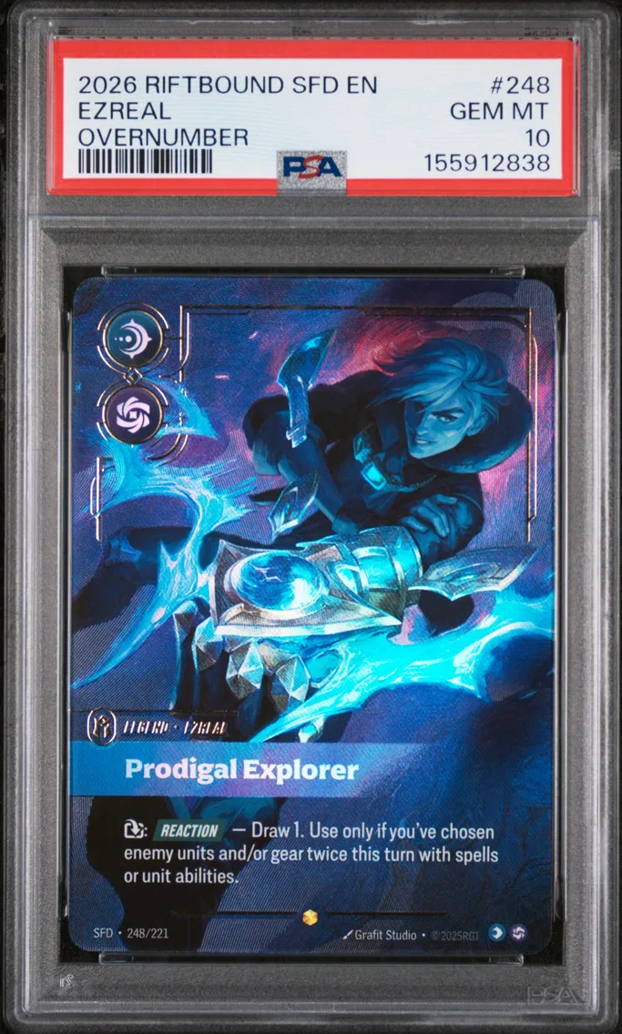 2026 #248 Ezreal - Prodigal Explorer PSA 10 Riftbound: League of Legends Sfd-Spiritforged
