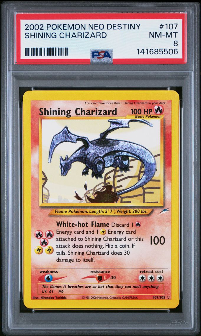 2002 #107 Shining Charizard PSA 