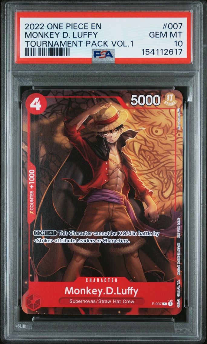 2022 #007 Monkey D. Luffy PSA 10
