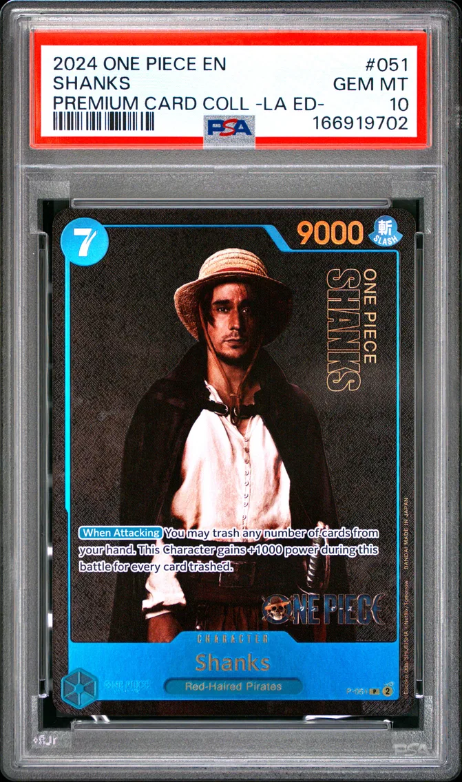 2024 #051 Shanks PSA 10 One Piece Premium Card Collection -Live Action Edition-