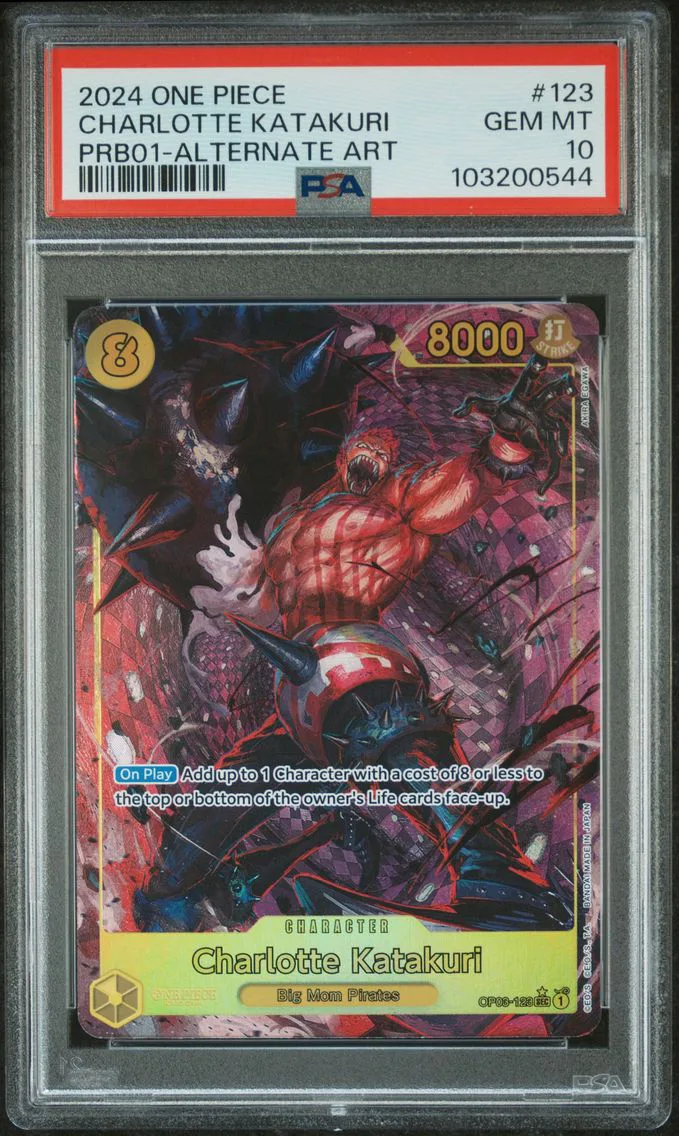 2024 #123 Charlotte Katakuri PSA 10 One Piece PRB01-Premium Booster -One Piece Card the Best-