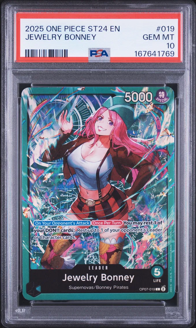 2025 #019 Jewelry Bonney PSA 10 One Piece Starter Deck ST24-Green Jewelry Bonney