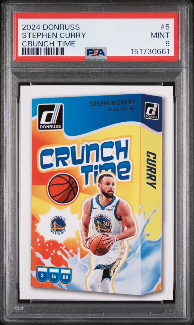 2024 #5 Stephen Curry PSA 9 Panini Donruss Crunch Time