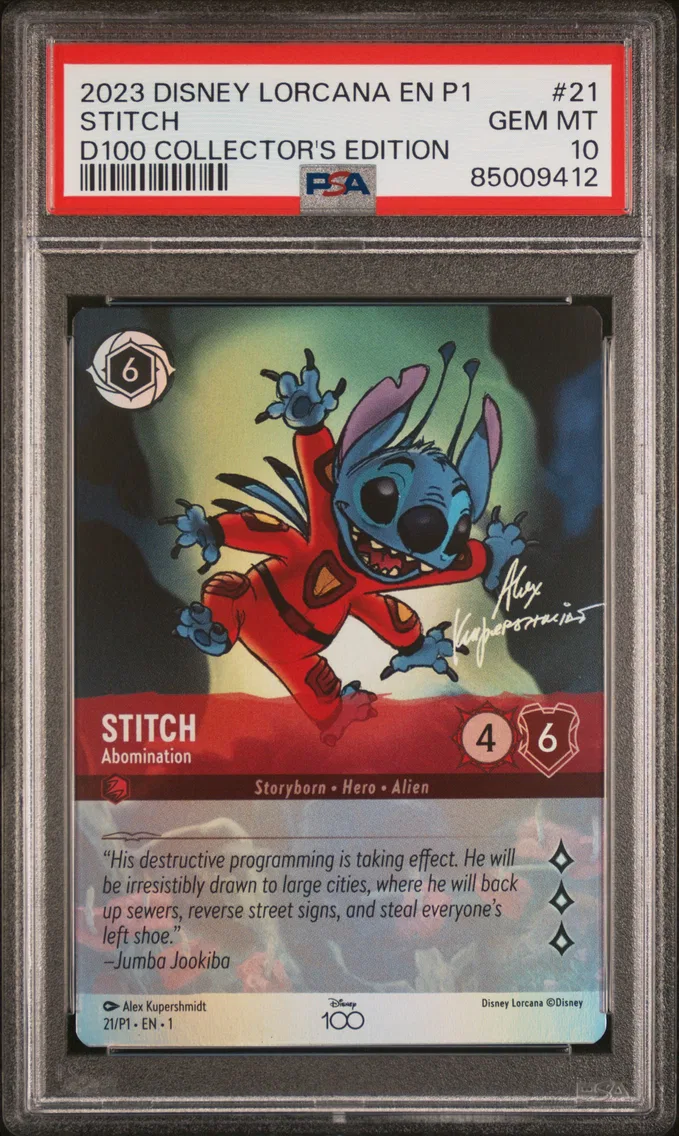 2023 #21 Stitch - Abomination PSA 10 Disney Lorcana EN P1-Promo
