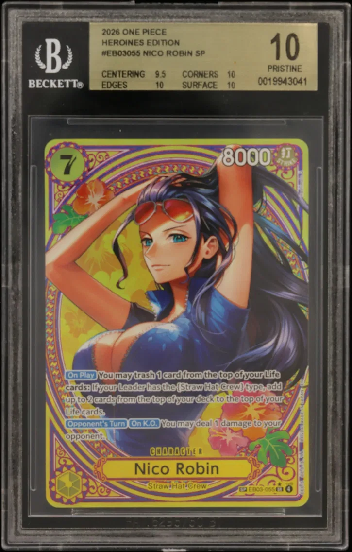 2026 #EB03055 Nico Robin SP BGS 10 One Piece Card Game -ONE PIECE Heroines Edition-