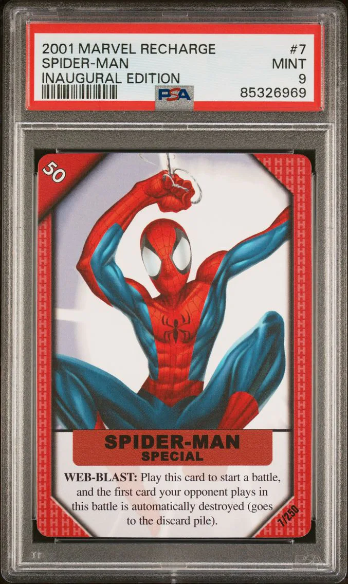 2001 #7 Spider-Man PSA 9 Marvel Recharge Inaugural Edition